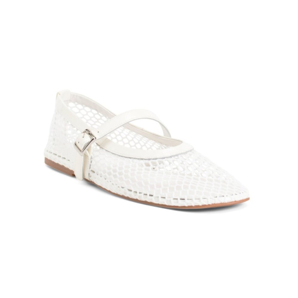 TONY BIANCO White Mia Mesh Flats